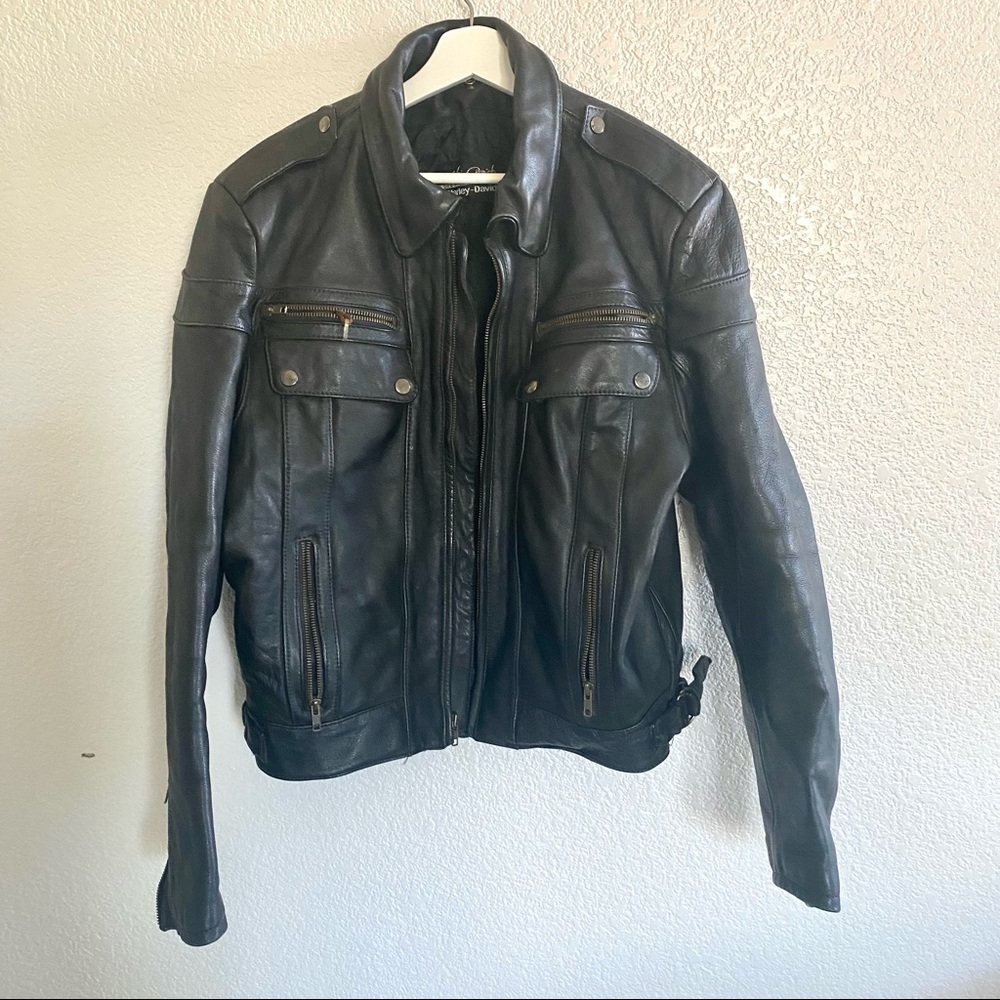 Harley Davidson leather moto jacket - Picture 2 of 10